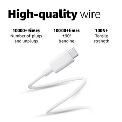 Xiaomi Mi Original HyperCharge 60W Type C to Type C Cable for Smartphones, Tablets, Laptops, Macbook & other Type C devices, 480Mbps Data Sync (White) - Wireless Accessory from Xiaomi - Shop in Sri Lanka at Arcade.lk