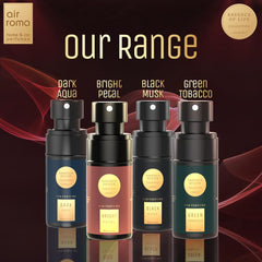 AIR-ROMA Bright Rose Petal Premium Car Perfume (60 ml) | Car Accessory Interior Fabric Spray | Anti Tobacco Anti-odor Technology | Long-lasting Air Freshener Scent | Fine Fragrance Car Air Freshener