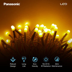 Panasonic Deco Fancy 10 Mtr LED String (Golden)