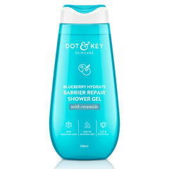 Dot & Key Blueberry Hydrate Barrier Repair Shower Gel | Sulphate Free & Non Drying | Body Wash For Sensitive, Dry & Normal Skin | 250ml
