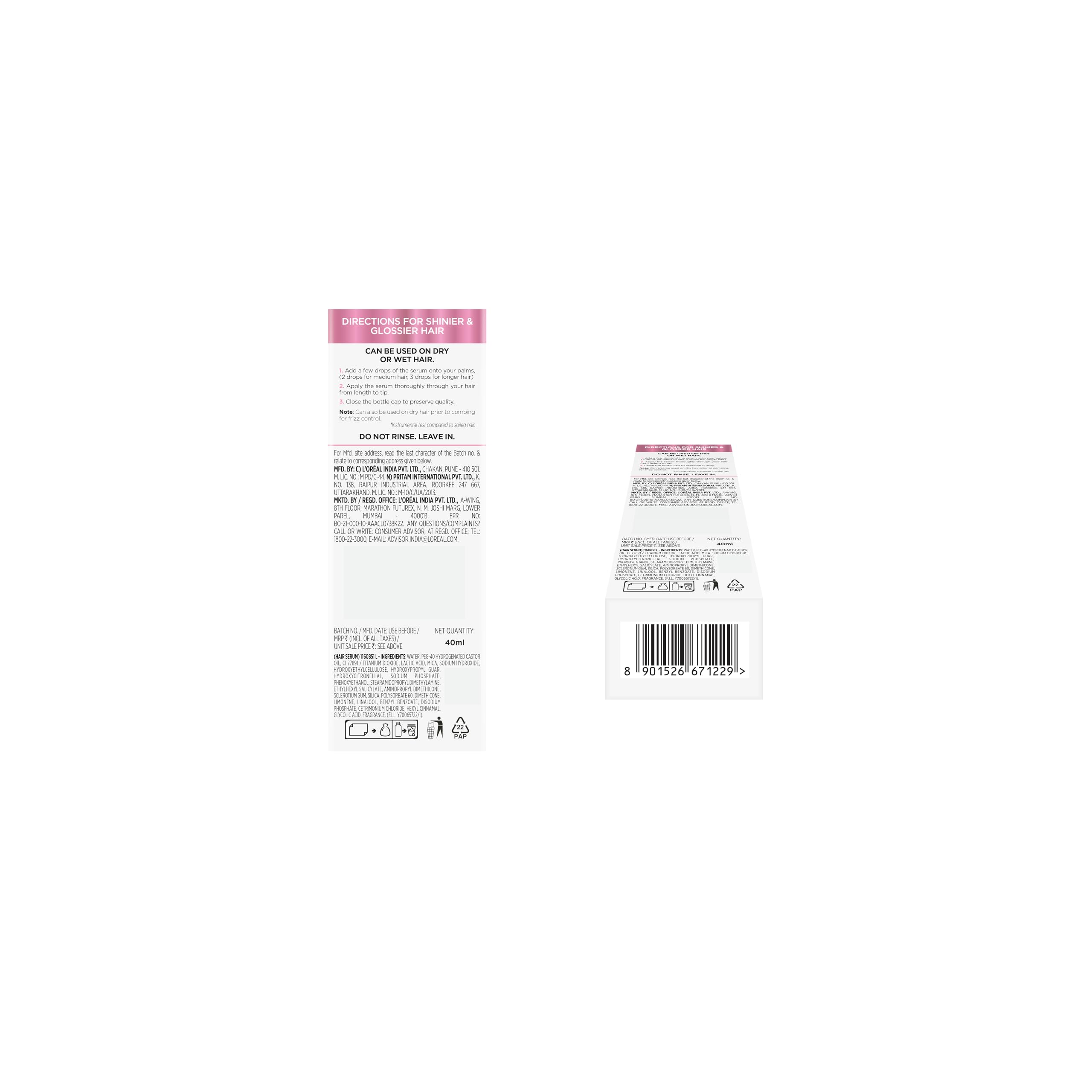 L'Oréal Paris Glycolic Gloss Serum, 40ml