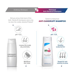 Sebamed Anti Dandruff Shampoo 200 ml | pH 5.5 | Reduces dandruff, scalp itching and irritation | Piroctone Olamine | Phthalates, SLS, Toxin and Parabens free | 50% dandruff reduction in 2 weeks