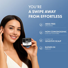 ThriveCo Root Touch-Up Powder Natural Black | Instantly Covers Greys & Bald Spots | Non-Sticky, Full Coverage, Mess-Free Application | Hyaplex™ Anti-Breakage Technology | 4g