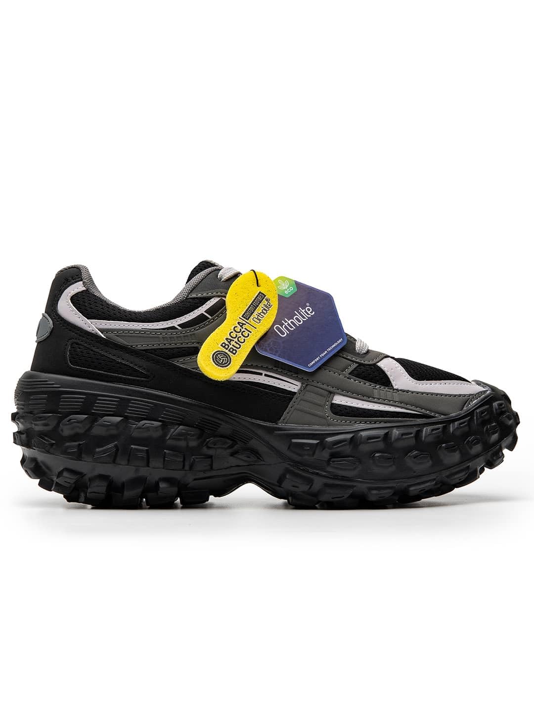 Bacca Bucci Colossus Men's Chunky All-Terrain Sneakers with Rugged Outsole & Ortholite Insole | Outdoor Trail Walking Shoes | Breathable Mesh & Synthetic Uppers