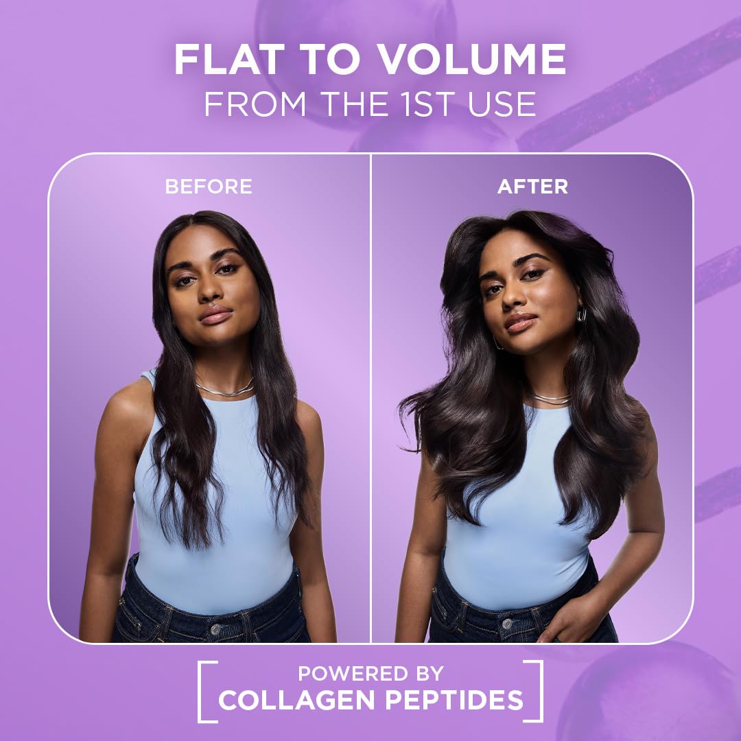 L'Oréal Paris Collagen Lifter Hair Thickening Serum with 7% Collagen Peptides for thin, flat hair | 72H lightweight volume & Frizz free hair, 80ml