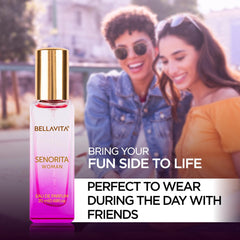 Bella Vita Luxury Date & Senorita Women Long Lasting | Perfume for Woman | EDP 2x20ml | Jasmine, Vanilla, Lotus & Musk | Floral, Fruity and Woody Premium Fragrance Scent