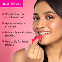 DOT & KEY Ceramide & Peptide Barrier Repair Lip Balm Spf 50, Pa+++ |Plush Pink|Uva/Uvb Lip Protection|Soft Tinted Lip Moisturizer|Prevents Pigmentation|Lip Balm For Women|10Gm, Normal