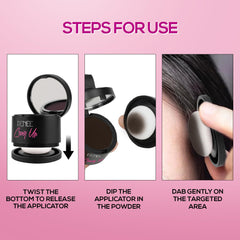 RENEE Cover-Up Hair Powder - Brown | Covers Grey Roots & Bald Spots Instantly | Highly Pigmented, Fuller & Denser Look | Long-Lasting | Matte Finish | Fine Powder | Flawless Application | 4gm