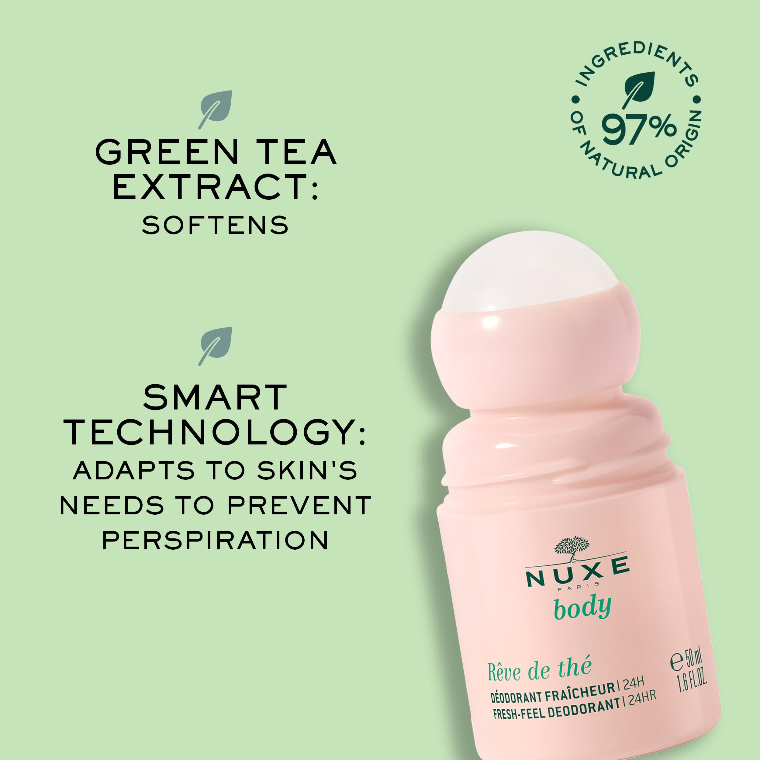 Nuxe Rêve de Thé Fresh-Feel Deodorant 24h 50ml