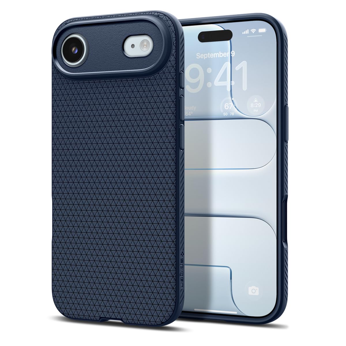 Spigen Liquid Air Back Cover Case for iPhone, Durable Protection, Air Cushion Technology - TPU | Matte Black