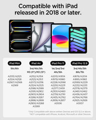 Spigen Stylus Pen for iPad [ iPad/iPad Pro/iPad Air/iPad mini] [Tilt Sensitive] [Palm Rejection] [Magnetic Attachment] with Rubber Tip & Extra Pen Tip - White