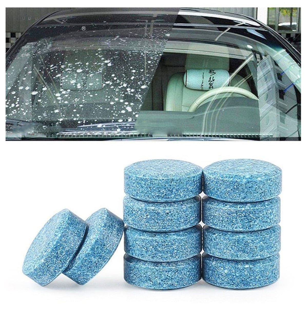 HSR 10 PCs Car Wiper Detergent Effervescent Tablets Washer Auto Windshield Cleaner Glass Wash Cleaning Tablets - Automotive Parts and Accessories from HSR - Shop in Sri Lanka at Arcade.lk