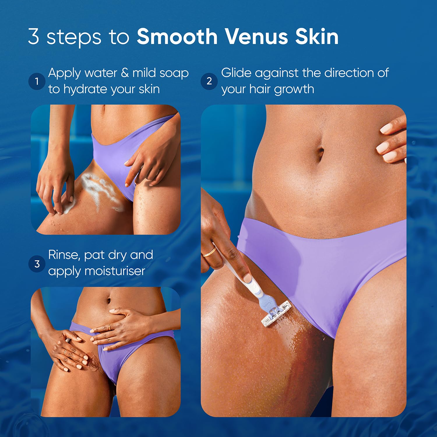 Gillette Venus Bikini Sensitive Hair Removal, 2 Women Razors |Intimate care| Derm Tested|No irritation - Drugstore from Gillette Venus - Shop in Sri Lanka at Arcade.lk