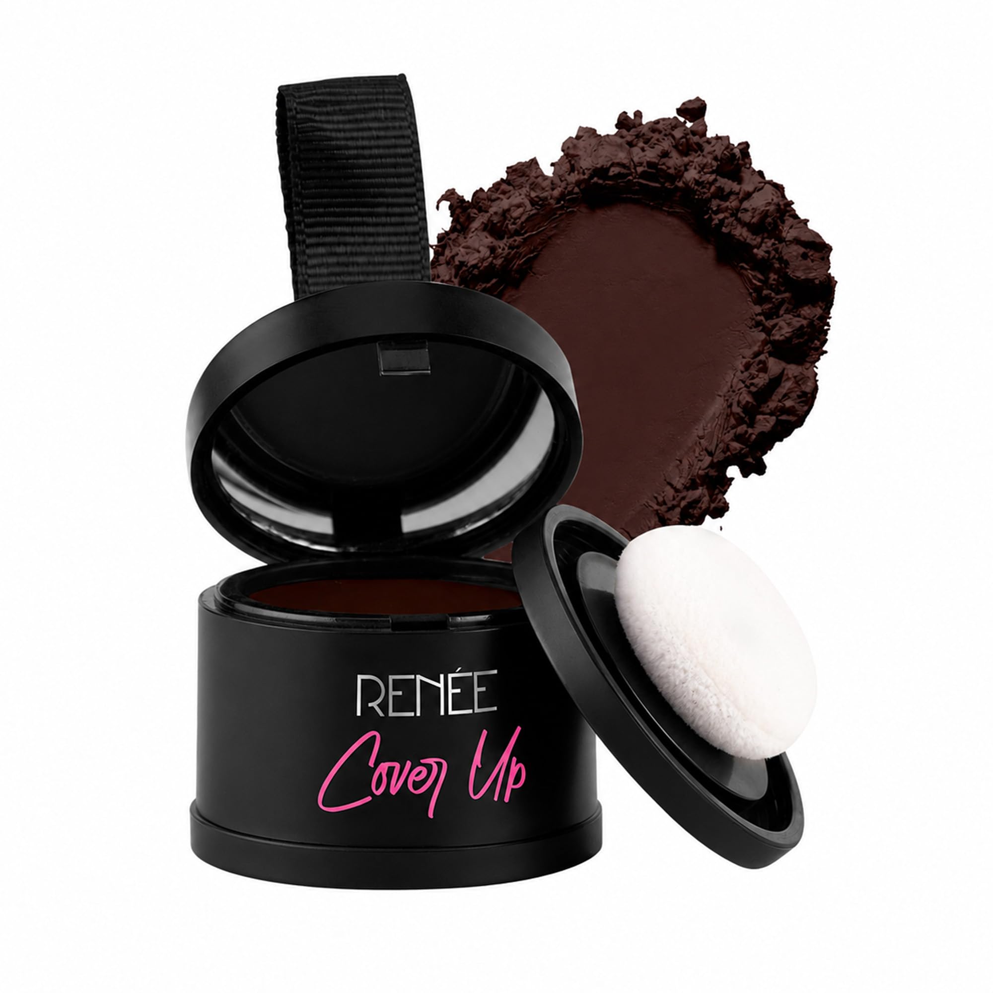 RENEE Cover-Up Hair Powder - Brown | Covers Grey Roots & Bald Spots Instantly | Highly Pigmented, Fuller & Denser Look | Long-Lasting | Matte Finish | Fine Powder | Flawless Application | 4gm