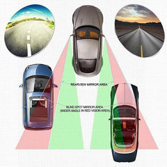 Detachi 3R Car Wide Angle Blind Spot Rear Mirror Rectangle Convex 360 Degree (2 Pcs) for Car - Automotive Parts and Accessories from DETACHI - Shop in Sri Lanka at Arcade.lk