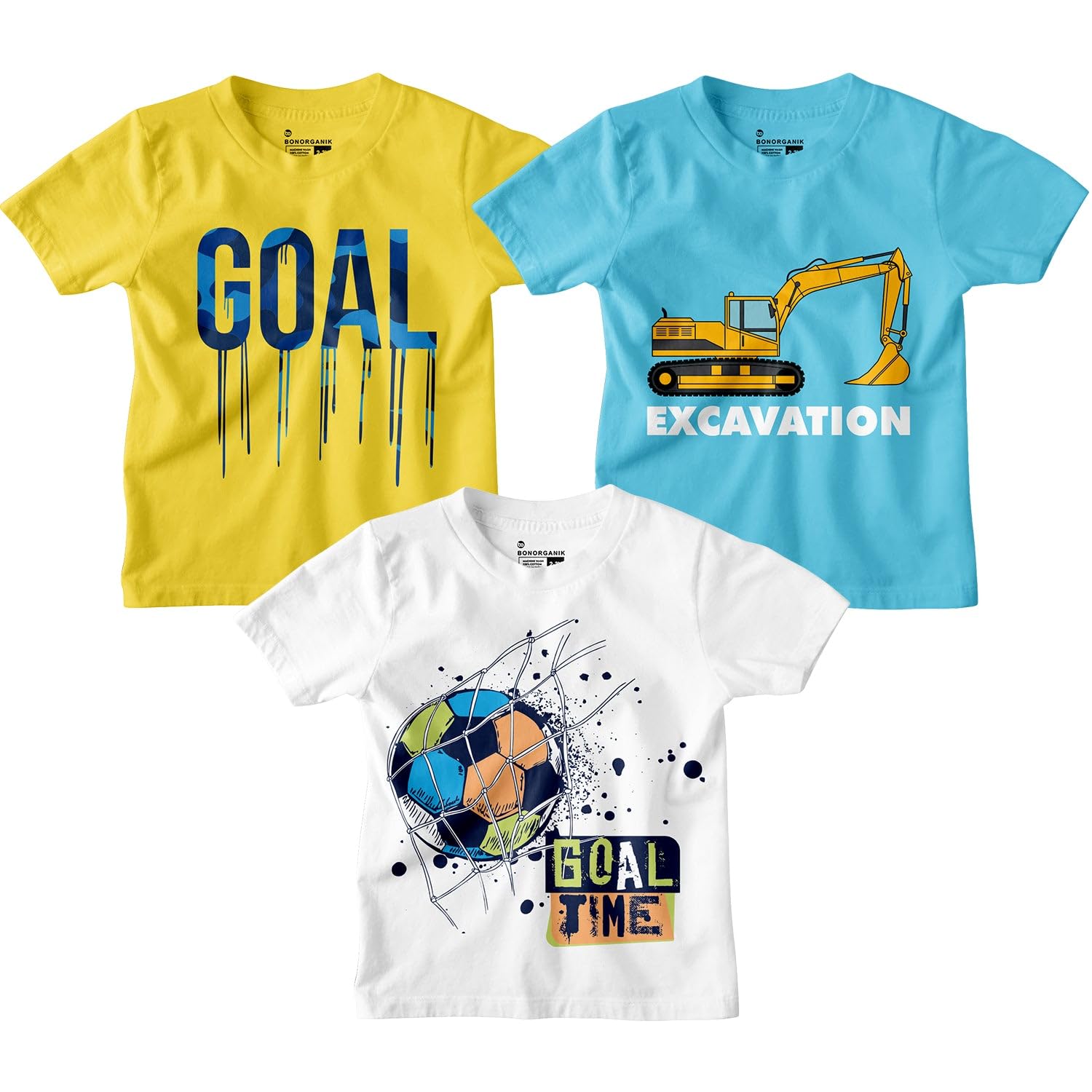 Bon Organik Boy's Regular Fit T-Shirt