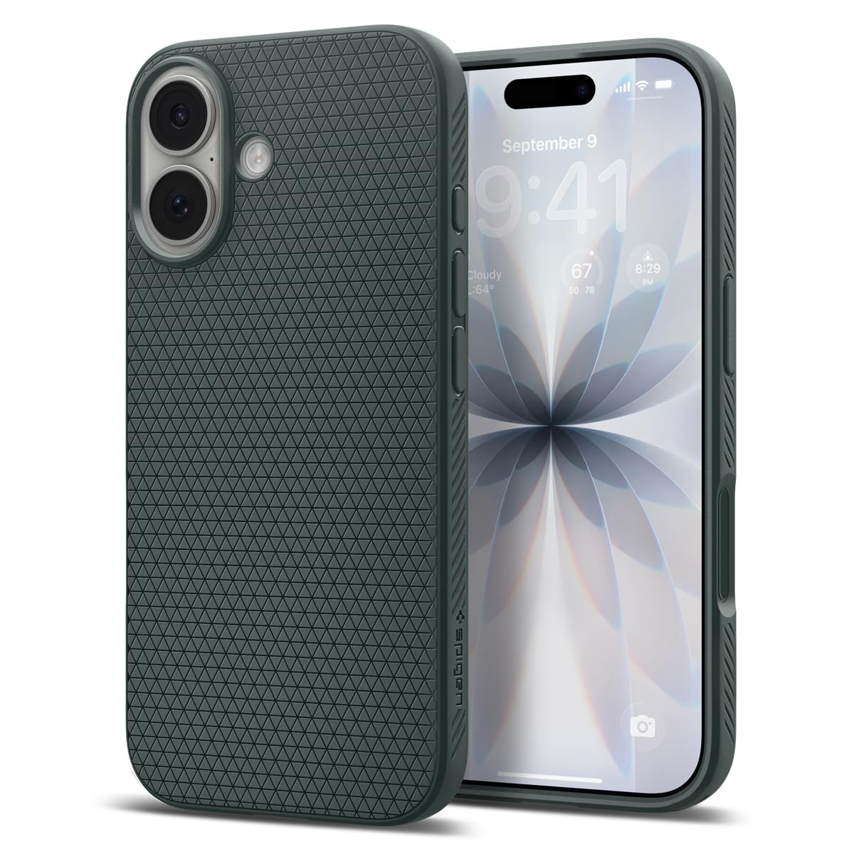 Spigen Liquid Air Back Cover Case for iPhone, Durable Protection, Air Cushion Technology - TPU | Matte Black