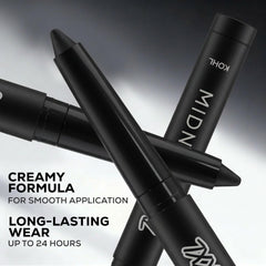 RENEE Midnight XXL Kajal | Black Kohl Pencil with Built-in Sharpener | Waterproof, Smudge-proof, 24Hr Long-Lasting | Ultra-Rich Pigment, Smooth Glide | 1.5g