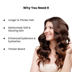 ThriveCo Cold-Pressed Jamaican Black Castor Oil for Hair, Skin, Eyebrows, Eyelashes & Nails | Promotes Scalp Health, Thicker Brows & Lashes | Prevents Hair Breakage | For Men & Women | 50 ml