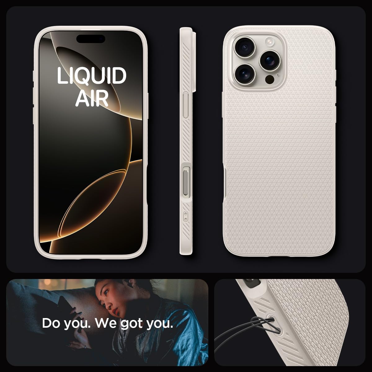 Spigen Liquid Air Back Cover Case for iPhone, Durable Protection, Air Cushion Technology - TPU | Matte Black