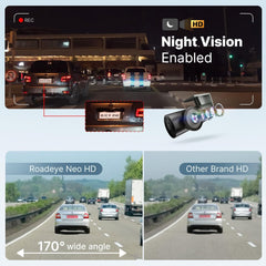 Crossbeats RoadEye Neo 2025 Launch Dash Camera for Car | WiFi & APP | 2MP FHD 1080p 170° Wide Angle Dashcam for Car | 360° Front Camera | Night Vision cam | G-Sensor | Loop & Audio Recording