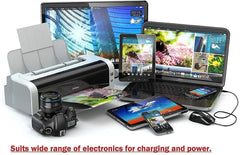 rts 3-in-1 Universal Travel Adapter Multi-Plug with Individual Switch Socket with Spike Buster Fuse Protected | multiplug Three pin Plug Socket |3 PIN 3 Way Plug for Home, Office Laptop Desktop Blue