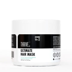ThriveCo Ultimate Hair Mask With Hyaplex™| For Dry, Lifeless, Frizzy, and Damaged Hair | Smooths Frizz, Repairs Damage, Hydrates & Strengthens Hair | 200 ml
