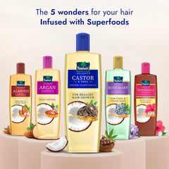 Parachute Advansed Castor & Shea enriched Coconut Hair Oil 300ml | Up to 10x Stronger Hair| Moisturizes & Nourishes Hair | Reduces Hair Fall & Frizz | Prevents Hair Breakage| Vibrant Length & Volume