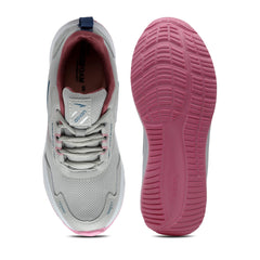 ASIAN Women's Cute Sports Running Shoes,Walking, Gym Casual Sneaker Lace-Up Shoes For Girl's Light Grey Pink - Shoes from ASIAN - Shop in Sri Lanka at Arcade.lk