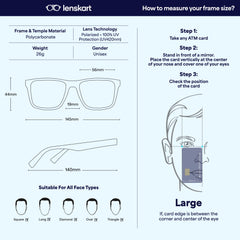 VINCENT CHASE EYEWEAR By Lenskart | Full Rim Wayfarer Branded Latest and Stylish Sunglasses | Polarized and 100% UV Protected | Men & Women | Large | VC S13973 Blue Frame/Lens Grey - Pack of 1