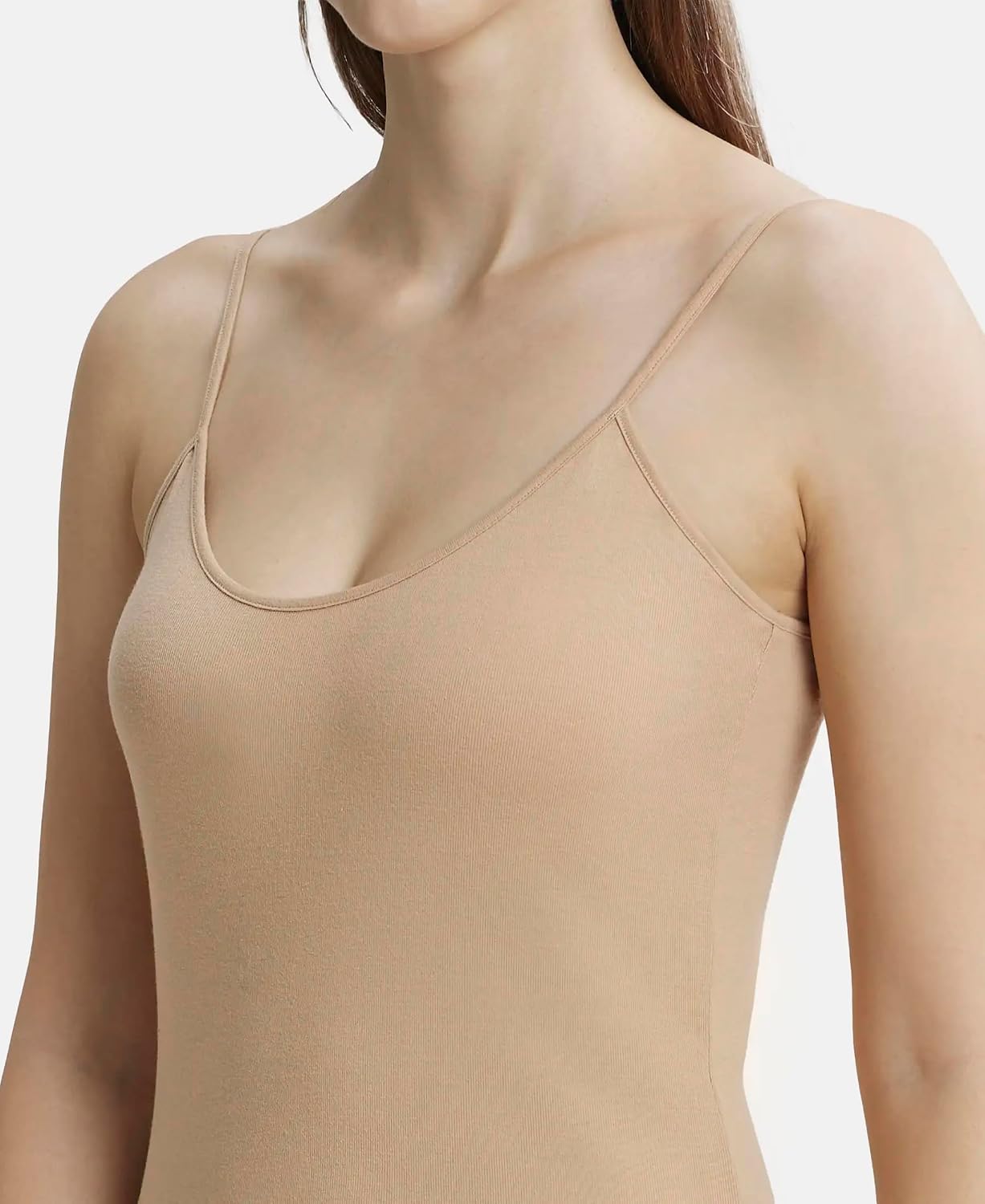 Jockey 1487 Women Super Combed Cotton Rib Camisole with Adjustable Straps