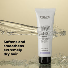 Brillare Professional Heavy Moisturising Mask | Repairs Dry & Damaged Hair | Combats Frizz & Scalp Dryness | Makes hair Smooth & Manageable | For Men & Women (125 g)