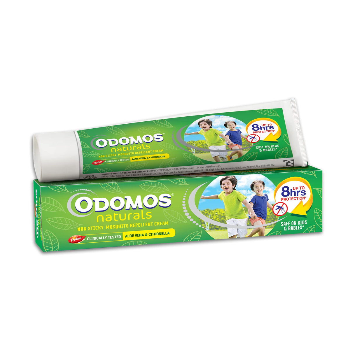 Dabur Odomos Naturals Non-Sticky Mosquito Repellent Cream - 100 Gm