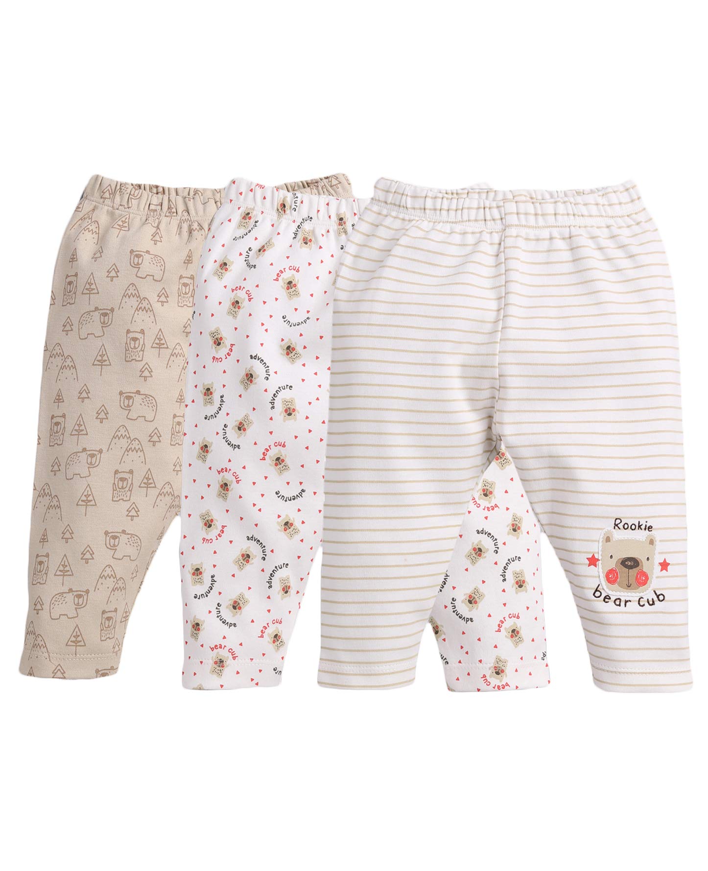 BabyGo Unisex-Child Cotton Graphic Casual Pants Loungewear Pack of 3 - Apparel from BABY GO - Shop in Sri Lanka at Arcade.lk