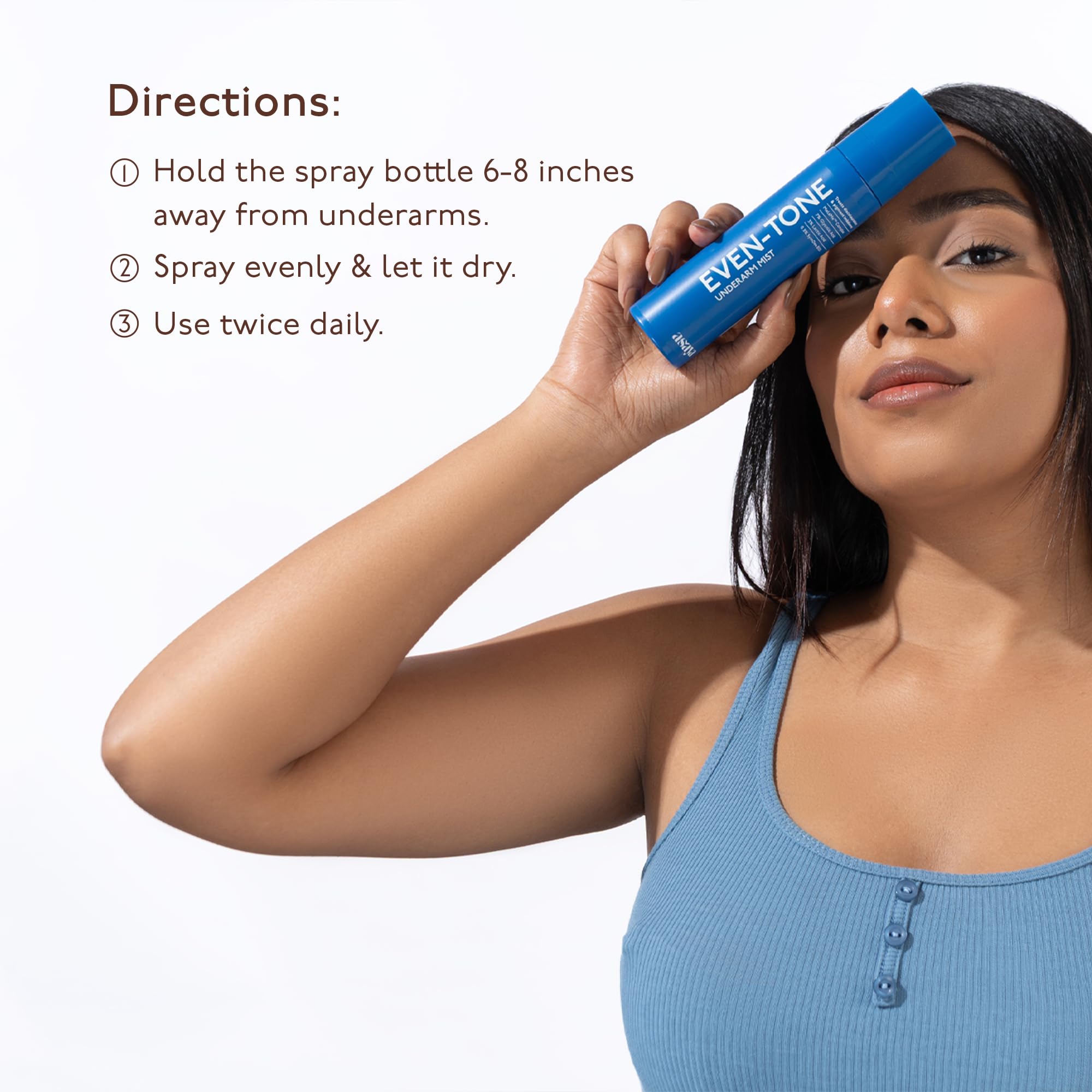 Asaya Even Tone Underarm Mist | Lightweight Spray for Underarm Pigmentation Removal & Odour Control | Even Tone Underarm Mist for Dark Underarms | Berry Crush | 100 ml