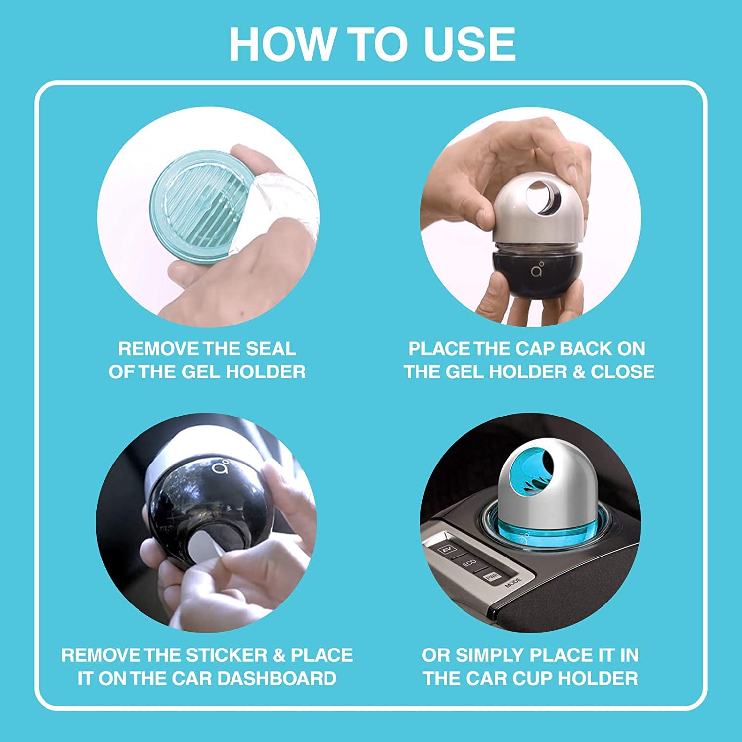 Godrej aer Twist, Car Air Freshener - Cool Surf Blue (45g)