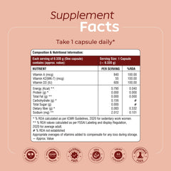 Arth Multivitamin Supplement | With Vitamins A, D3 & K2 | Daily Immunity & Bone Support | Enhances Energy, Skin & Eye Health | Complete Nutrient Balance for Overall Wellness | 30 Veg Capsules