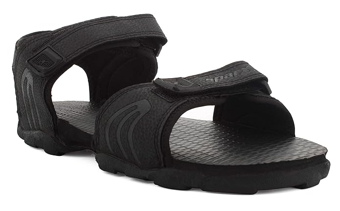 Sparx Men's Black Sport Sandal (SS0702G)