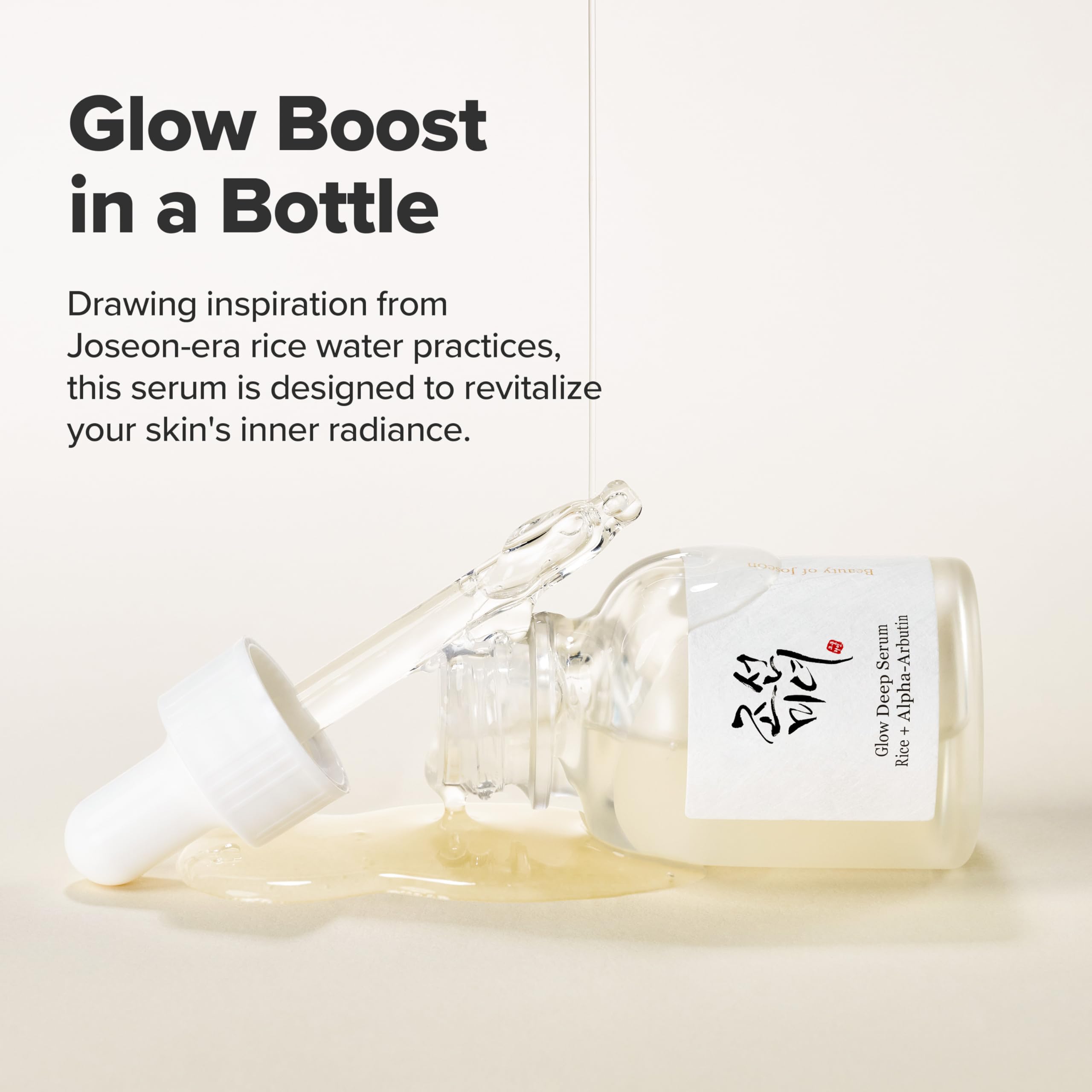 Beauty of Joseon Glow Deep Serum Rice + Arbutin (30ml) Korean Face Serum for Brightening, Even Skin Tone & Dark Spot Care