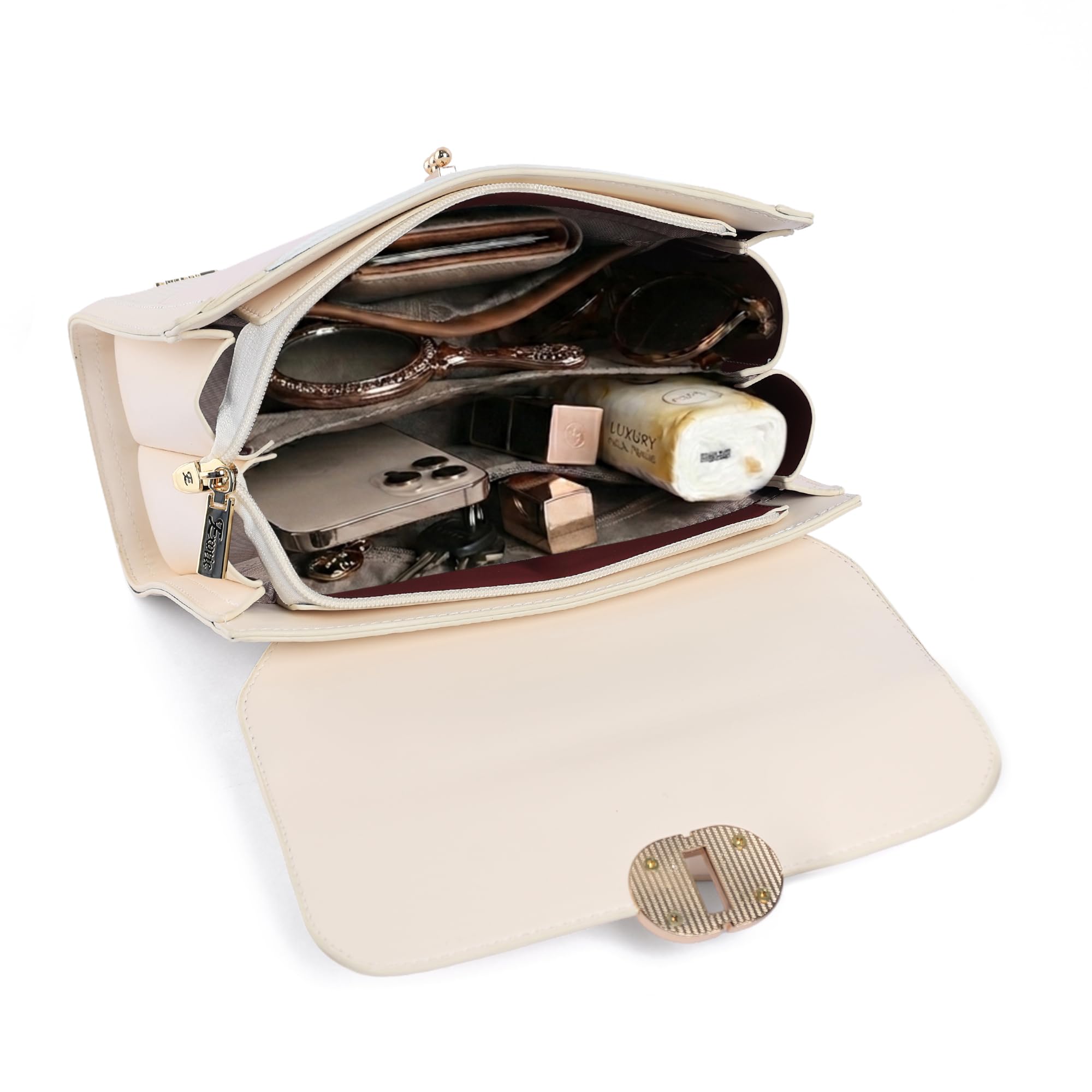 EXOTIC Premium® Embossed Pattern Elegance Satchel Bag | Cross Body Bag | Sling and shoulder Bag | Suitable For Every Occasion
