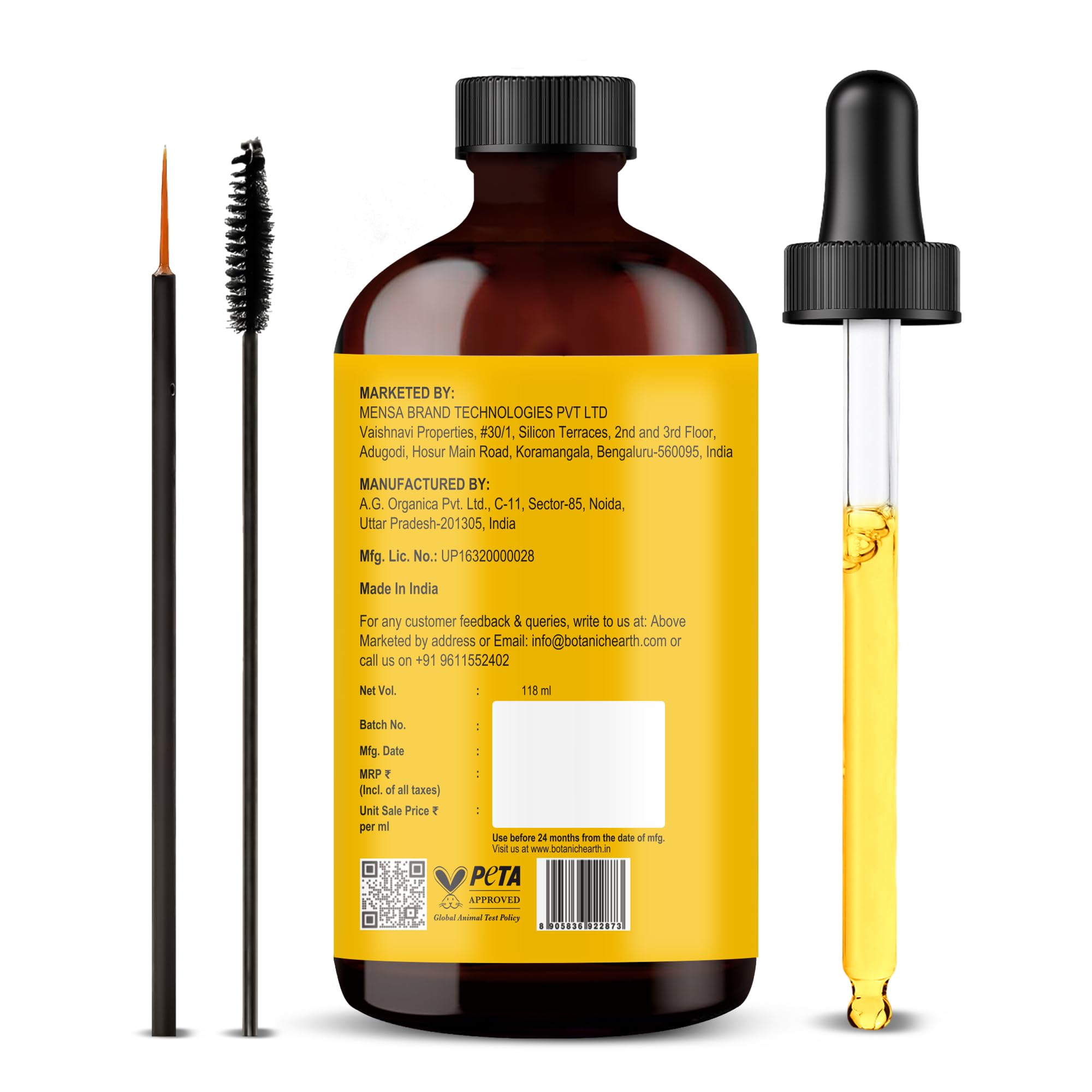 Botanic Hearth Raw Batana Oil for Hair Growth | 100% Pure & Unrefined | For Thicker, Stronger Hair - 118 ml | Glammy.lk
