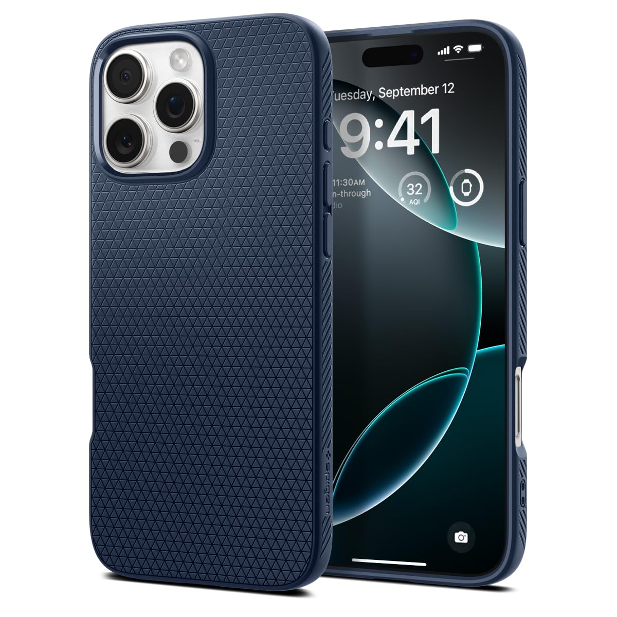 Spigen Liquid Air Back Cover Case for iPhone, Durable Protection, Air Cushion Technology - TPU | Matte Black