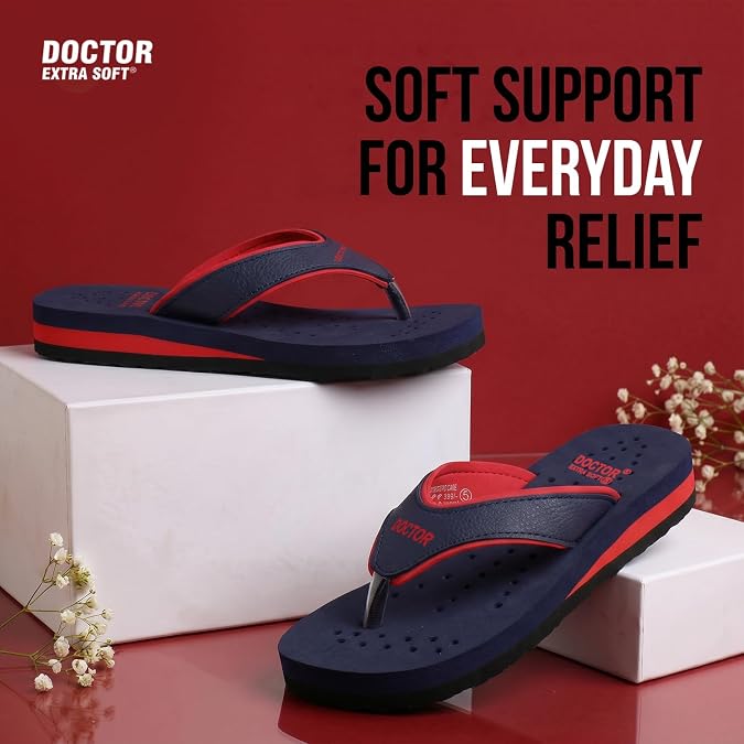 DOCTOR EXTRA SOFT Care Diabetic Orthopedic Pregnancy Flat Super Comfort Dr Flipflops and House Slippers For Women and Girs