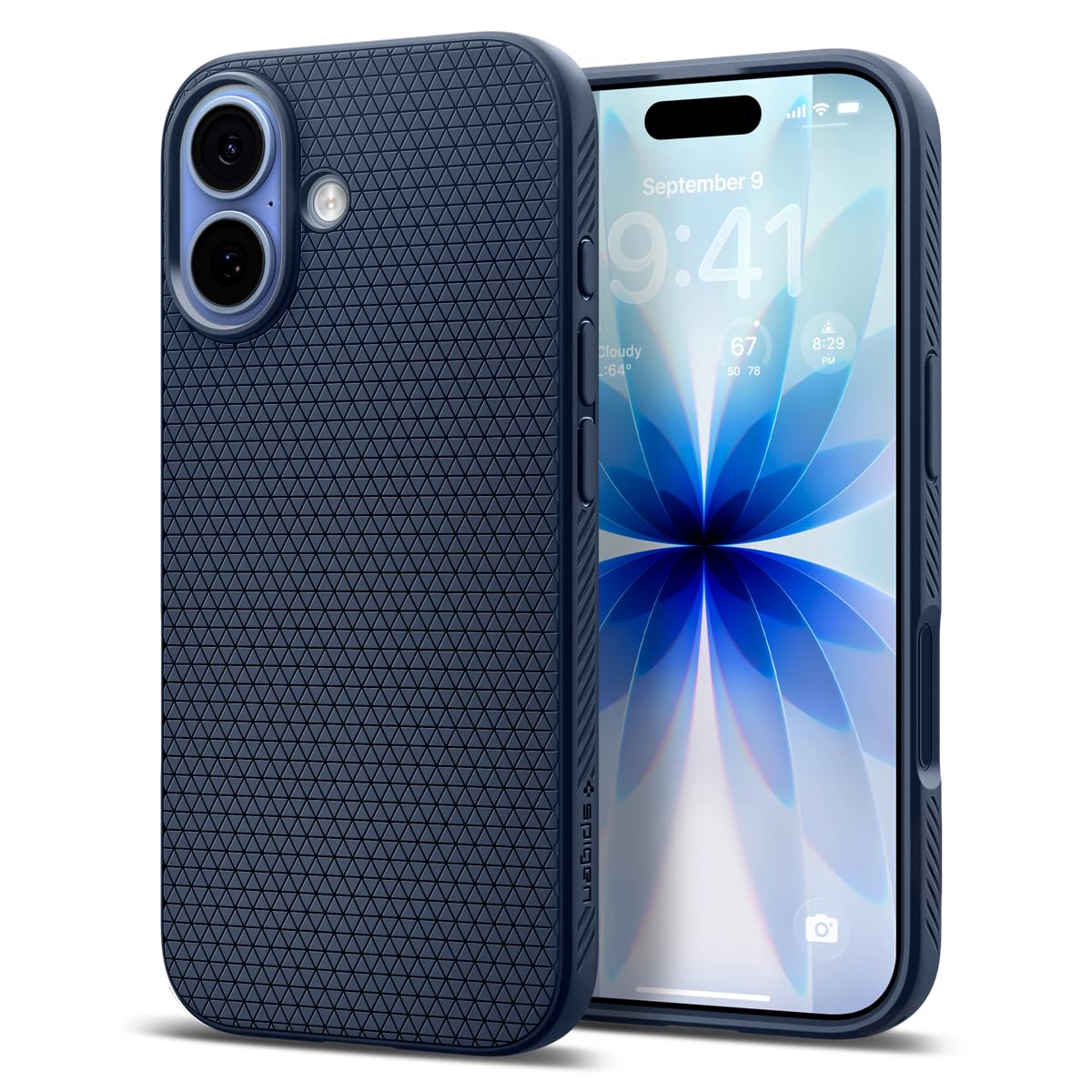 Spigen Liquid Air Back Cover Case for iPhone, Durable Protection, Air Cushion Technology - TPU | Matte Black