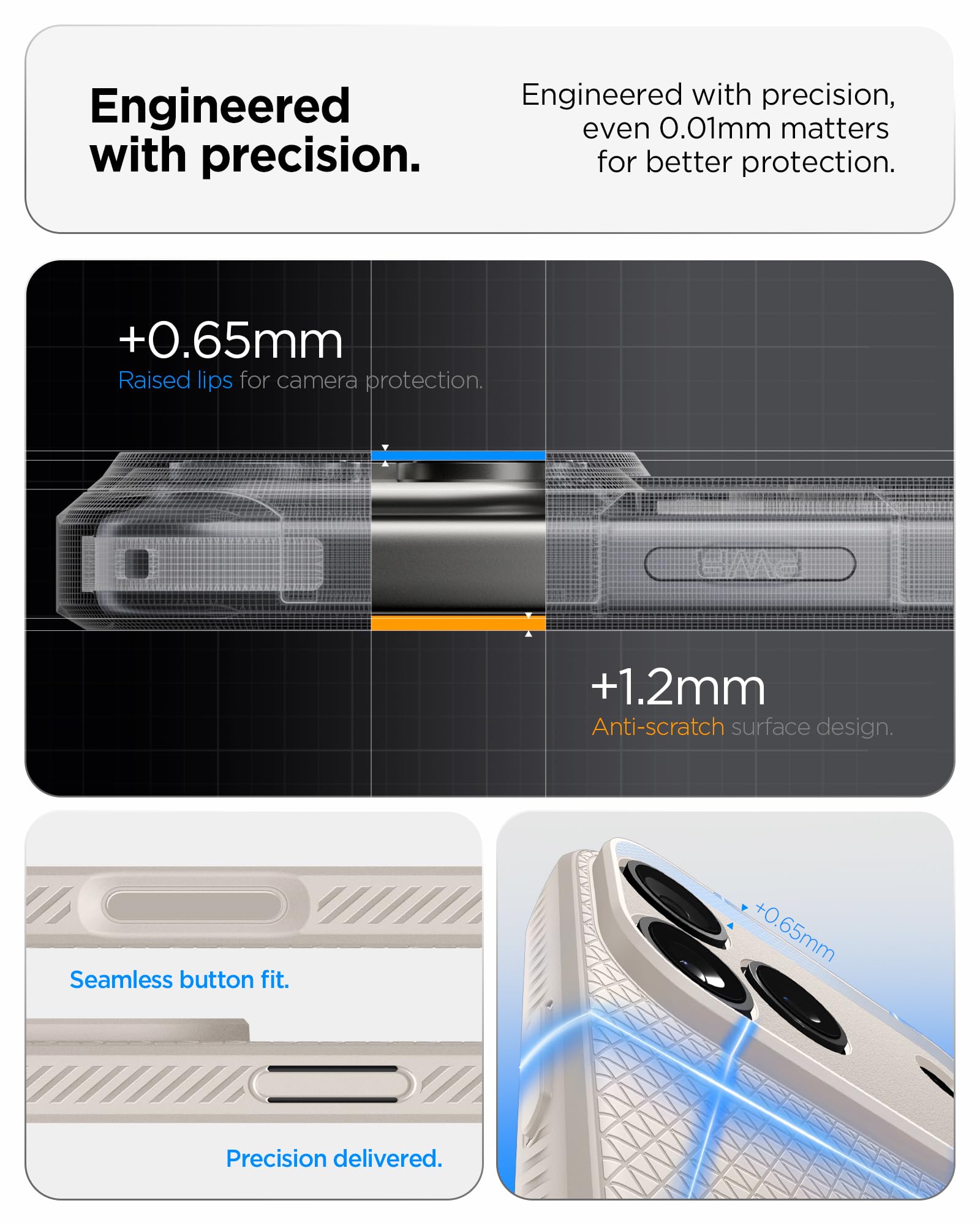 Spigen Liquid Air Back Cover Case for iPhone, Durable Protection, Air Cushion Technology - TPU | Matte Black