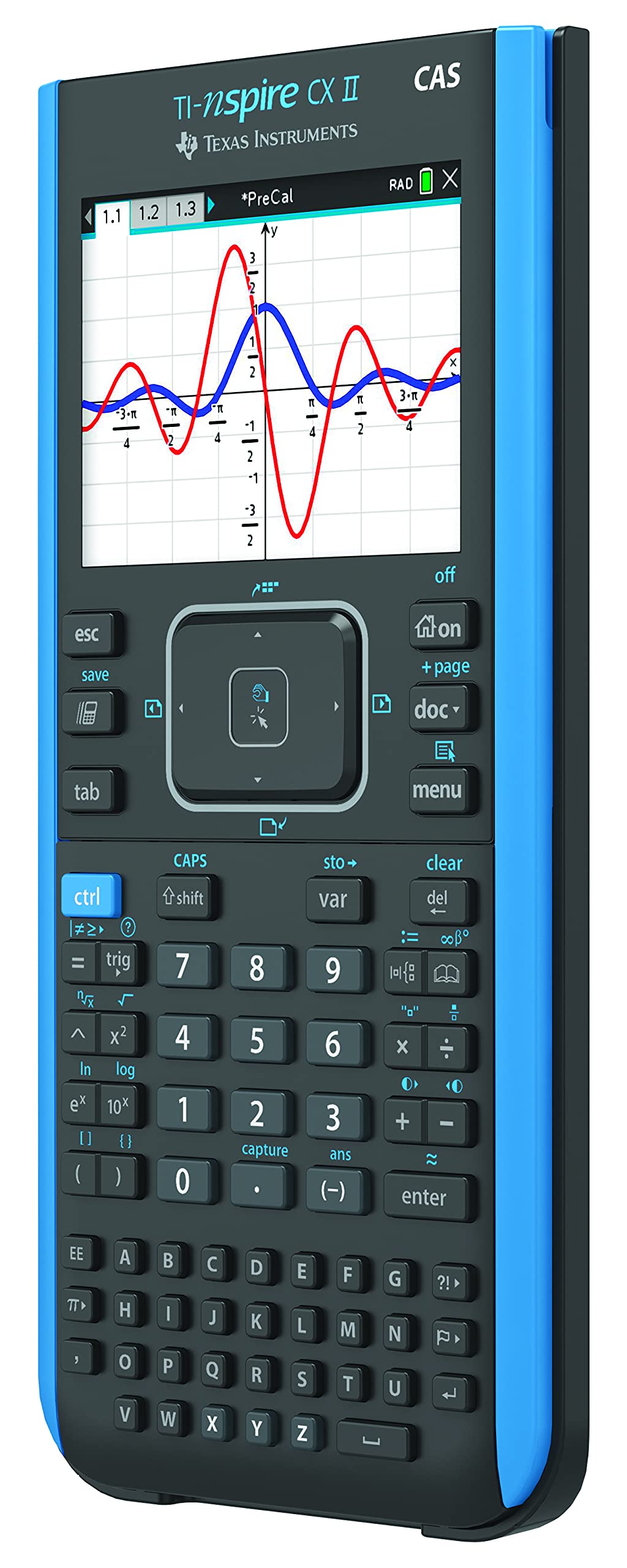 Texas Instruments TI-Nspire CX II CAS Graphing Calculator, Black