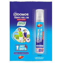 Odomos Mosquito Repellant Fabric Roll On - 8ml | Upto 8 Hrs Protection | Pediatrician Certified & Clinically Tested - Drugstore from Odomos - Shop in Sri Lanka at Arcade.lk