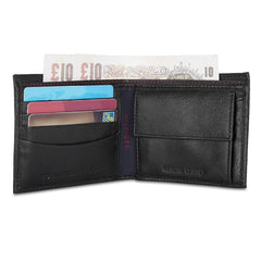 Tommy Hilfiger Leather Men Wallet (Black)