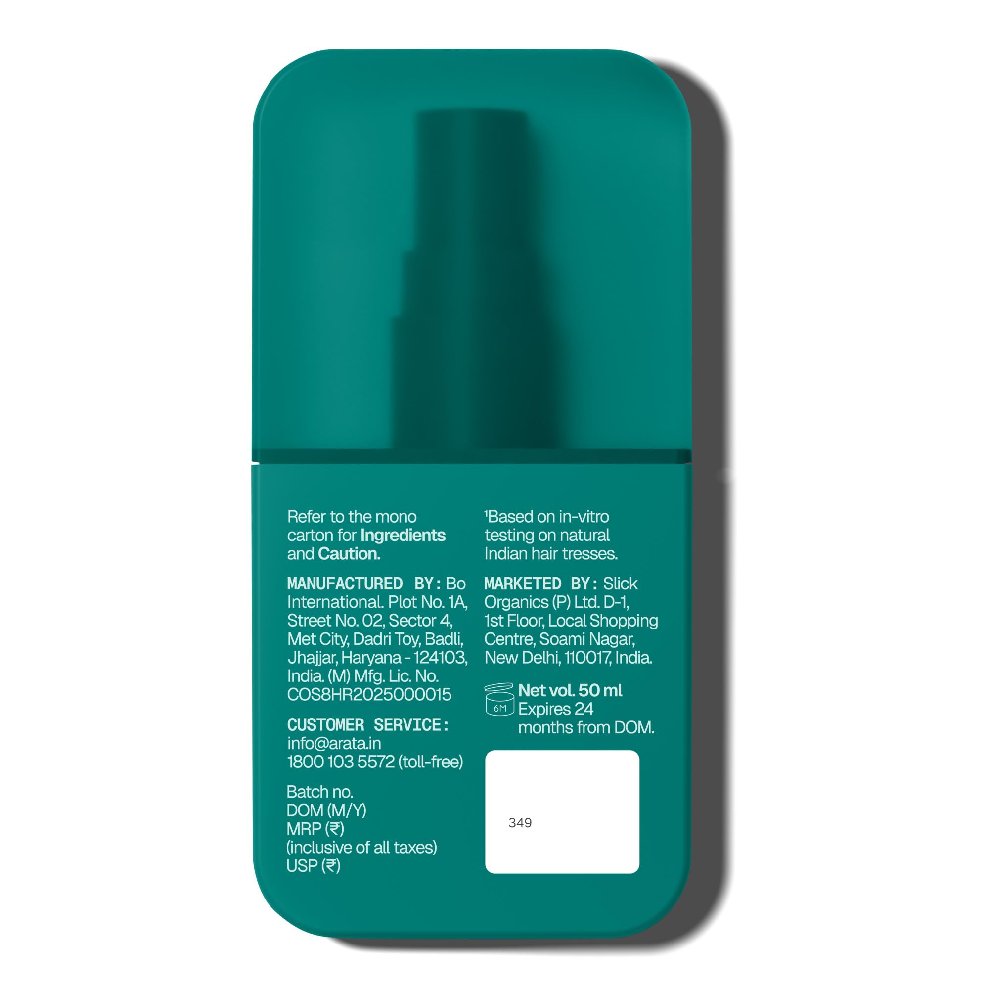 Arata Volumizing Sea Salt Hair Spray | Niacinamide & Biotin | Long-lasting Soft Hold | Matte Finish | Beachy Waves | Drying Alcohol-Free | Derma-Tested | 50 ML