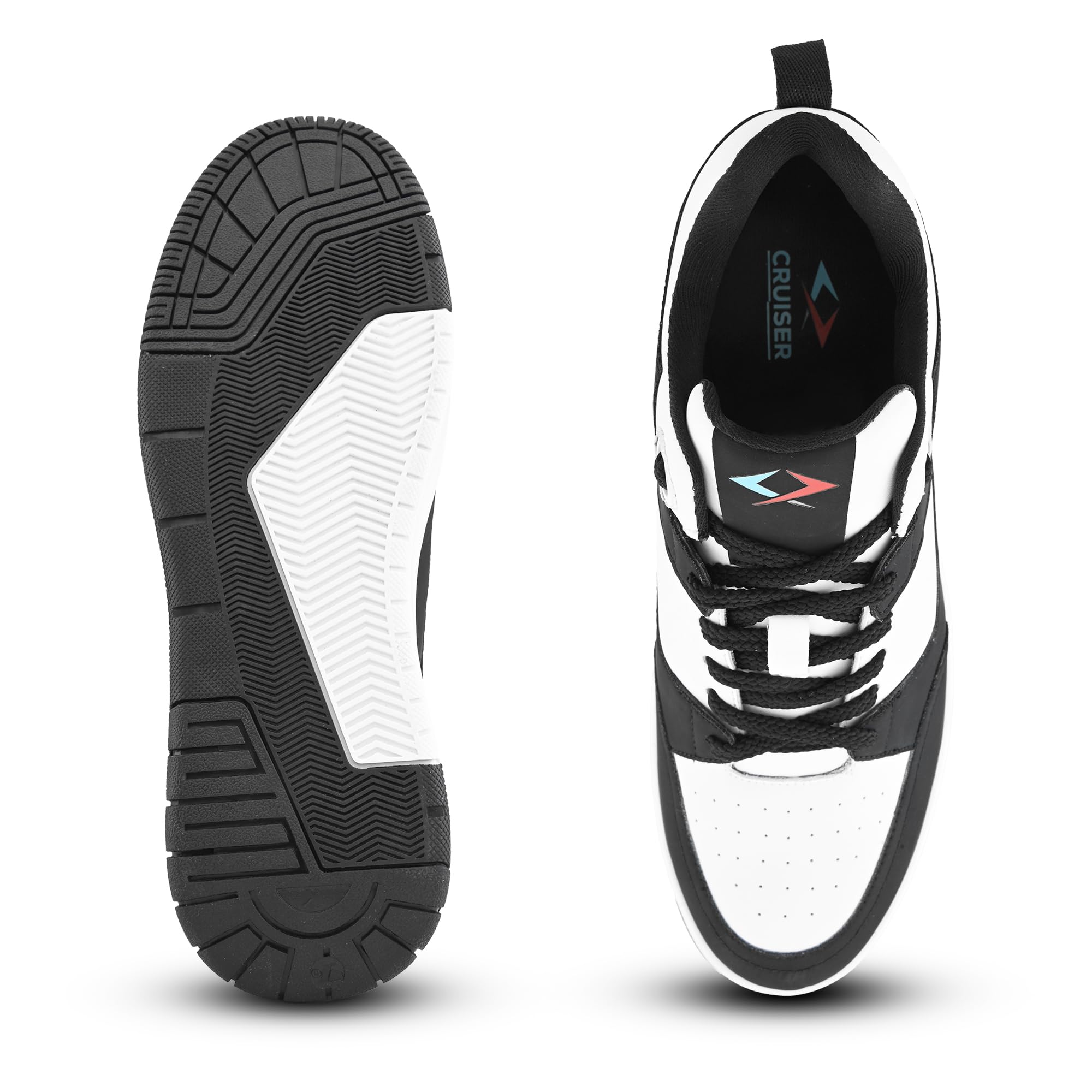 Cruiser Sneaker for Men | Lightweight & Comfortable | Stylish Lace-Up Casual Footwear with Cushioned Insole | Perfect for Versatile Outfits (2640)